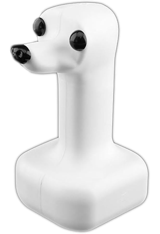 Amazon | FOGOSP 犬の頭モデル、白いウィッグ 1 つ付き、犬の頭の